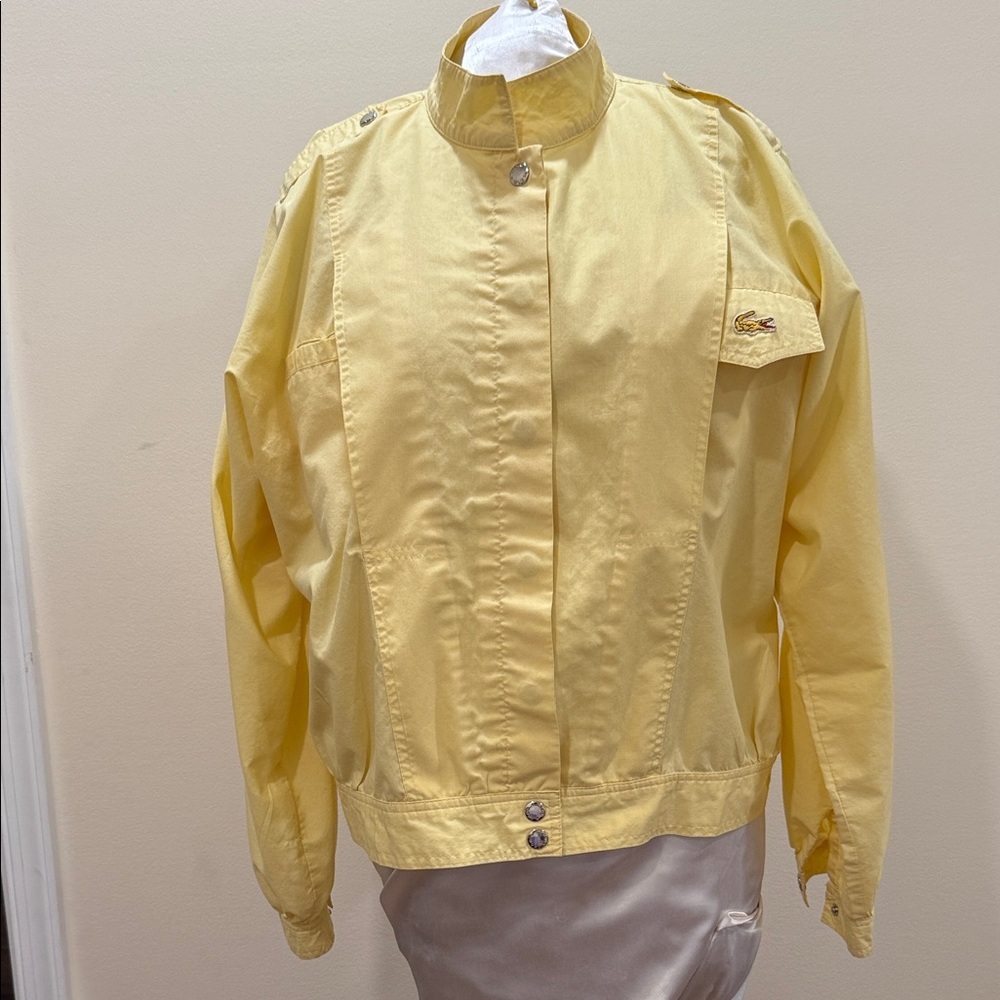 Vintage - Lacoste Izod Light Yellow Lightweight Jacket for Women (sz lg)